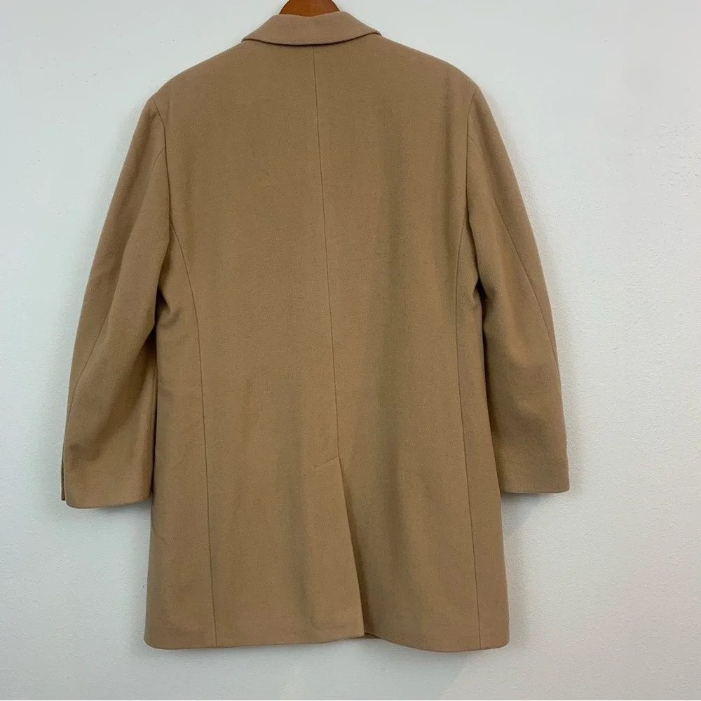 Joseph‎ Abboud Men's 40 Short Classic Tan Academia Old Money Preppy Trench Coat